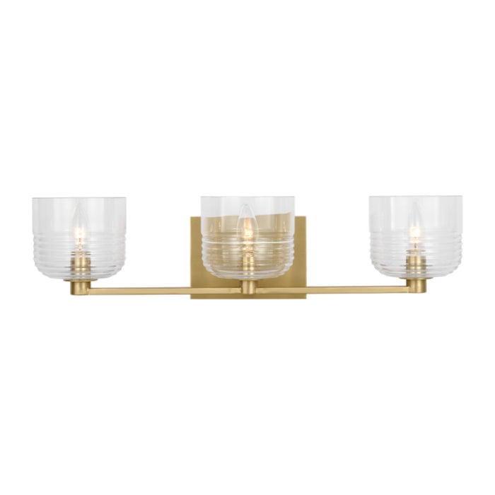 Visual Comfort DJV1113 Lochdale 3-lt 24" Large Vanity Light - Satin Brass