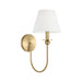 Visual Comfort DJW1111 Elsay 1-lt 16" Tall Small Wall Sconce - Satin Brass
