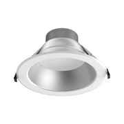 Lotus DL254-10-40W 10" 22W/26W/30W/35W/40W LED Round Commercial Recessed Downlight, 5CCT Selectable - White/Silver