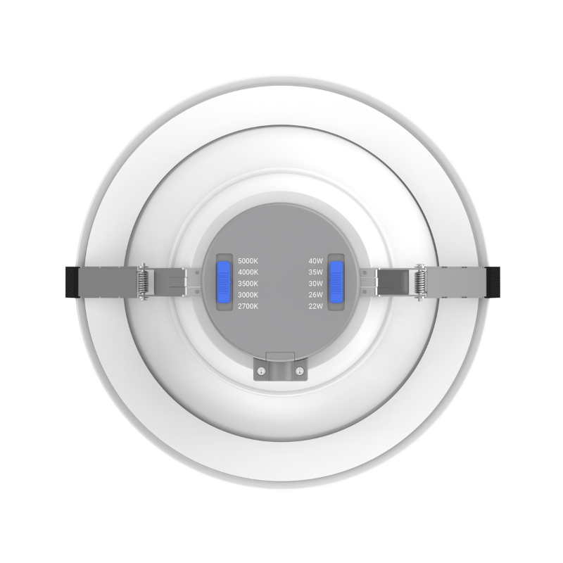 Lotus DL254-10-40W 10" 22W/26W/30W/35W/40W LED Round Commercial Recessed Downlight, 5CCT Selectable