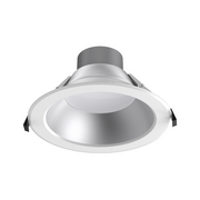 Lotus DL254-8-35W 8" 16W/22W/26W/30W/35W LED Round Commercial Recessed Downlight, 5CCT Selectable - White/Silver