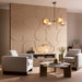 Arteriors DLC05 Whitney 4-lt 40" LED Chandelier
