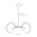Arteriors DLC05 Whitney 4-lt 40" LED Chandelier