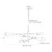 Arteriors DLC26 Estevan 6-lt 53" Chandelier