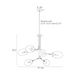 Arteriors DLC28 Falcon 6-lt 41" Chandelier