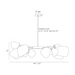Arteriors DLC34 Grozny 12-lt 44" Chandelier