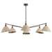Arteriors DLC36 Inlet 6-lt 53" Round Chandelier