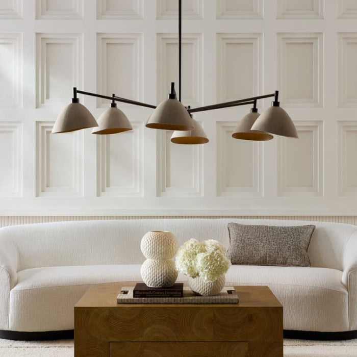 Arteriors DLC36 Inlet 6-lt 53" Round Chandelier