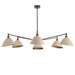 Arteriors DLC36 Inlet 6-lt 53" Round Chandelier