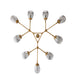 Arteriors DLC38 Smyth 9-lt 54" Round Chandelier