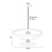 Arteriors DLI07 Florko 8-lt 42" Chandelier