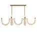 Arteriors DLS16 Kalama 8-lt 57" Chandelier