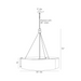 Arteriors Dante 5-lt 35" Chandelier
