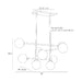 Arteriors DMC30 Hadden 9-lt 36" Chandelier
