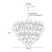 Arteriors DMC33 Jacqueline 8-lt 32" Chandelier