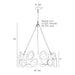 Arteriors DMI17 Gaia 6-lt 36" Chandelier
