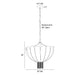 Arteriors DMI21 I Inaya peria 3-lt 30" Chandelier