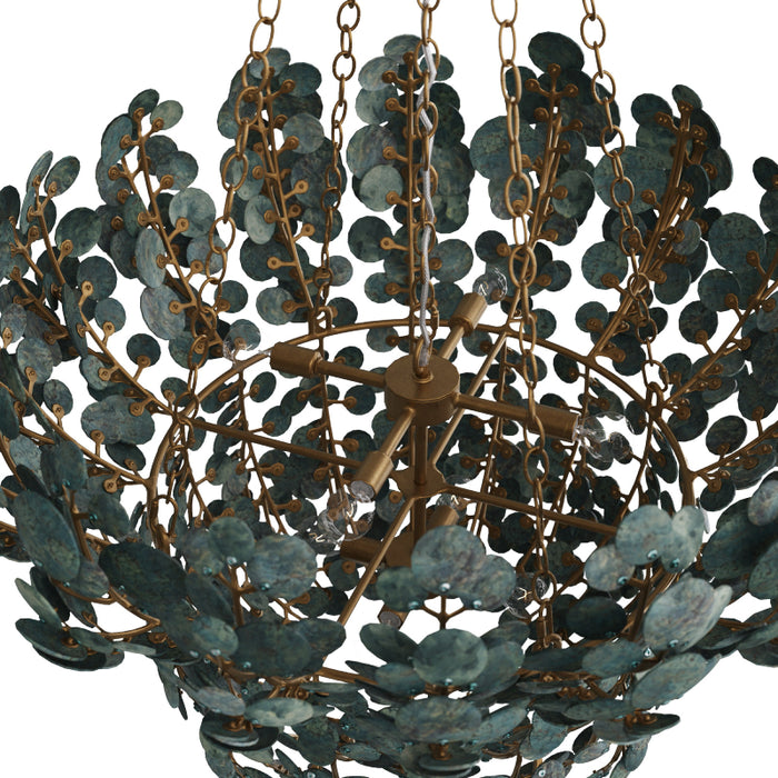 Arteriors DMS14 Bilal 8-lt 40" Chandelier - Eucalyptus