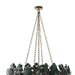 Arteriors DMS14 Bilal 8-lt 40" Chandelier - Eucalyptus
