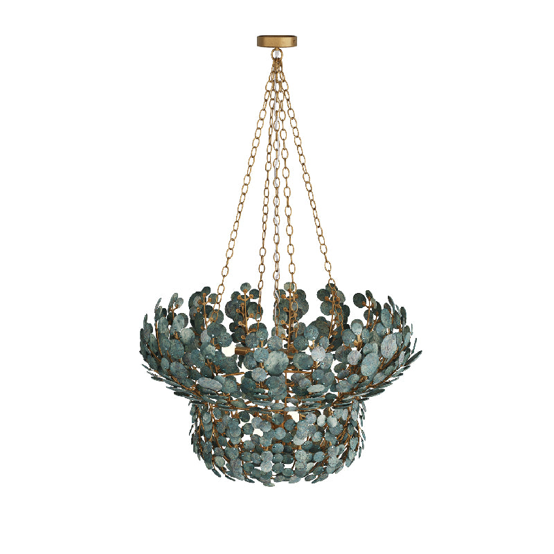 Arteriors DMS14 Bilal 8-lt 40" Chandelier - Eucalyptus