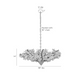 Arteriors DMS19 Fernanda 8-lt 38" Chandelier