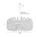 Arteriors DMS21 Keely 6-lt 36" Chandelier