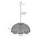 Arteriors DMS23 Kamari 3-lt 36" Pendant