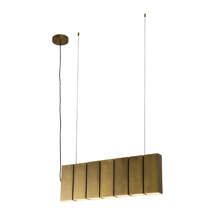 Kuzco LP17435 Domino 14-lt 36" LED Linear Pendant - Vintage Brass