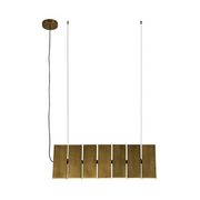 Kuzco LP17435 Domino 14-lt 36" LED Linear Pendant - Vintage Brass