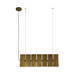 Kuzco LP17435 Domino 14-lt 36" LED Linear Pendant - Vintage Brass