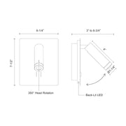 Kuzco WS16806 Dorchester 1-lt 6" LED Wall Sconce
