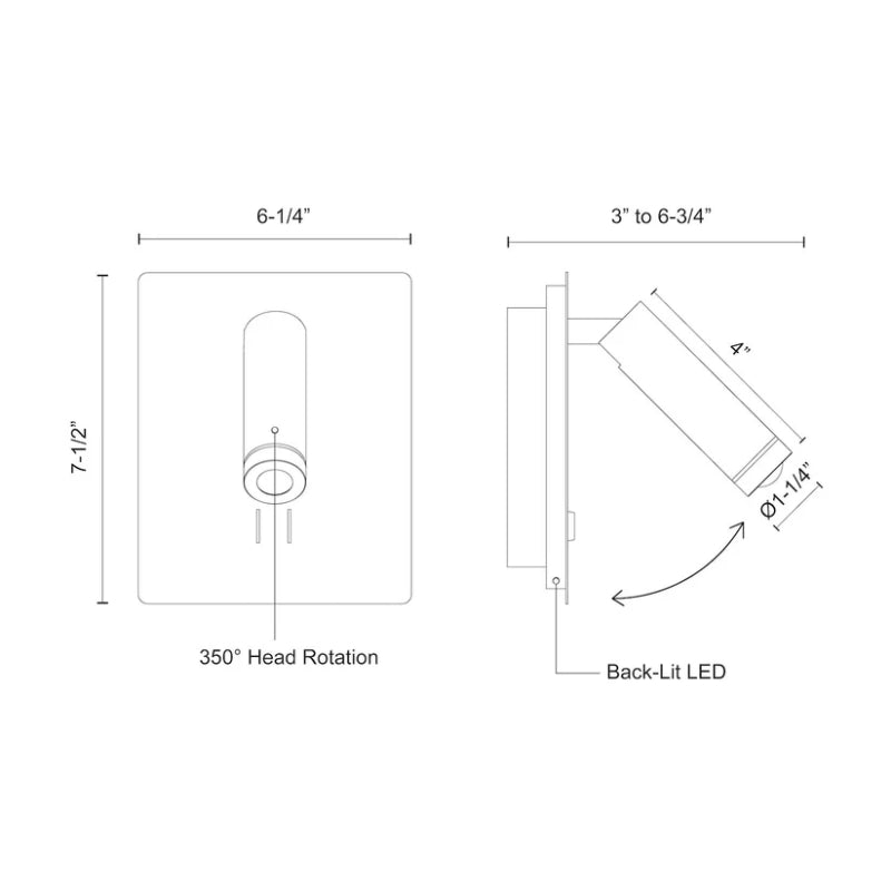 Kuzco WS16806 Dorchester 1-lt 6" LED Wall Sconce