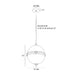 Arteriors DPC18 Irene 1-lt 12" Pendant