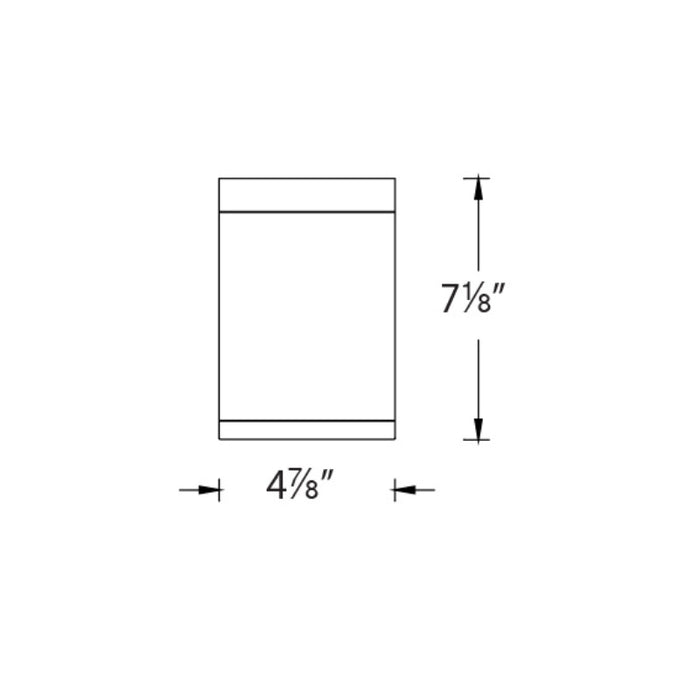 WAC DS-CD0517 Tube Architectural 5" 17W LED Outdoor Ceiling Mount