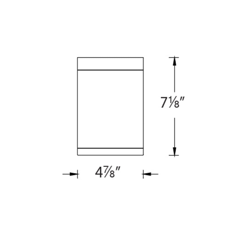 WAC DS-CD05 Tube Architectural 5" 25W LED Outdoor Ceiling Mount