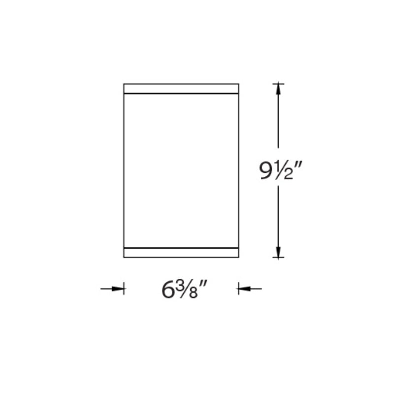 WAC DS-CD0622 Tube Architectural 6" 22W LED Outdoor Ceiling Mount