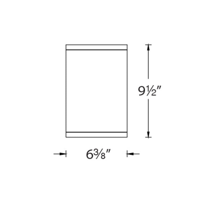 WAC DS-CD0622 Tube Architectural 6" 22W LED Outdoor Ceiling Mount