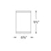 WAC DS-CD0622 Tube Architectural 6" 22W LED Outdoor Ceiling Mount