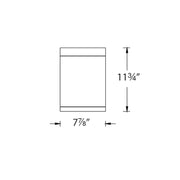WAC DS-CD08 Tube Architectural 8" 46W LED Outdoor Ceiling Mount