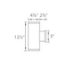 WAC DS-WD05-U Tube Architectural 5" 22W LED Ultra Narrow Double Wall Mount