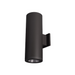 WAC DS-WD06 Tube Architectural 6" 70W LED Double Wall Mount, Away From The Wall - Black