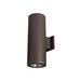 WAC DS-WD06 Tube Architectural 6" 70W LED Double Wall Mount, Away From The Wall - Bronze