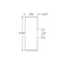 WAC DS-WD06 Tube Architectural 6" 70W LED Double Wall Mount, One Side Each