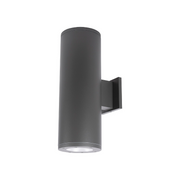 WAC DS-WE0622 Tube Architectural 6" 22W LED Extended Single Wall Mount, Towards The Wall - Graphite
