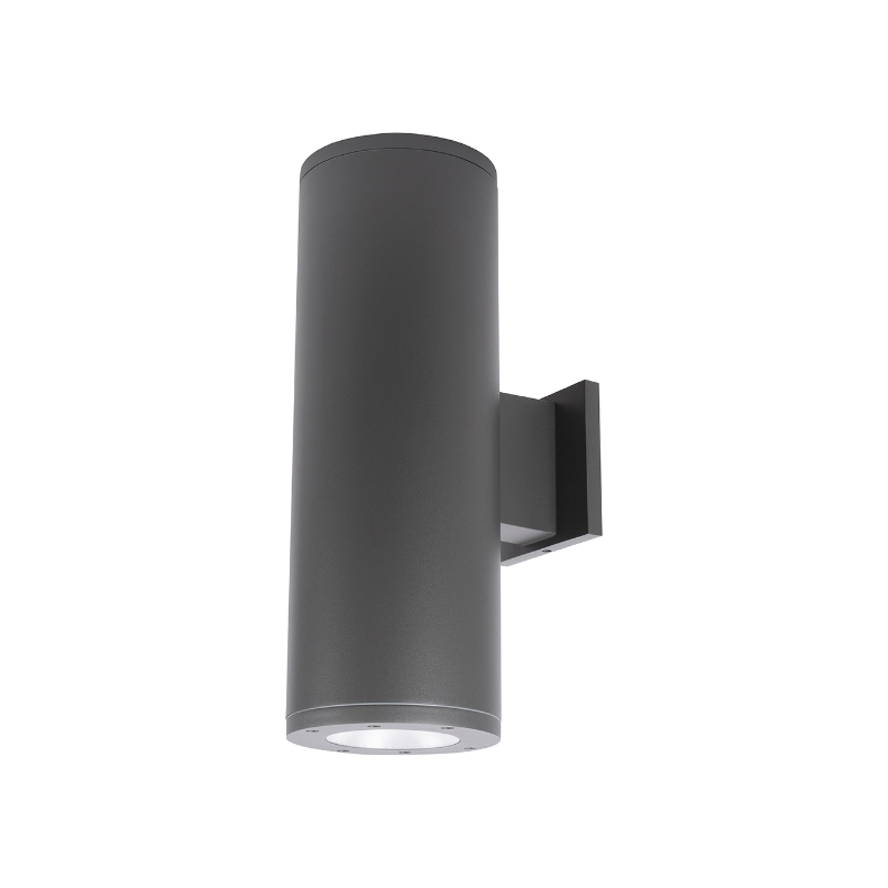 WAC DS-WE0622 Tube Architectural 6" 22W LED Extended Single Wall Mount, Towards The Wall - Graphite