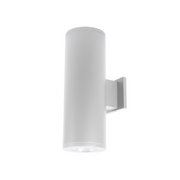 WAC DS-WE0834EM Tube Architectural 8" 34W LED Extended Single Wall Mount with Emergency Backup Battery, Away From The Wall - White