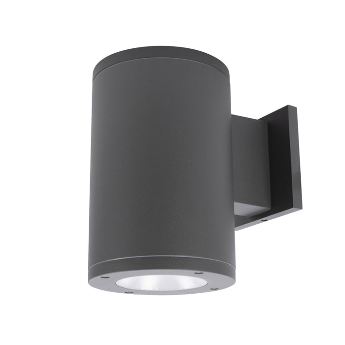 WAC DS-WS05 Tube Architectural 5" 25W Single LED Outdoor Wall Mount, 33° Beam-Graphite