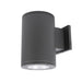 WAC DS-WS05 Tube Architectural 5" 25W Single LED Outdoor Wall Mount, 33° Beam-Graphite