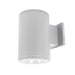 WAC DS-WS05 Tube Architectural 5" 25W Single LED Outdoor Wall Mount, 33° Beam-White