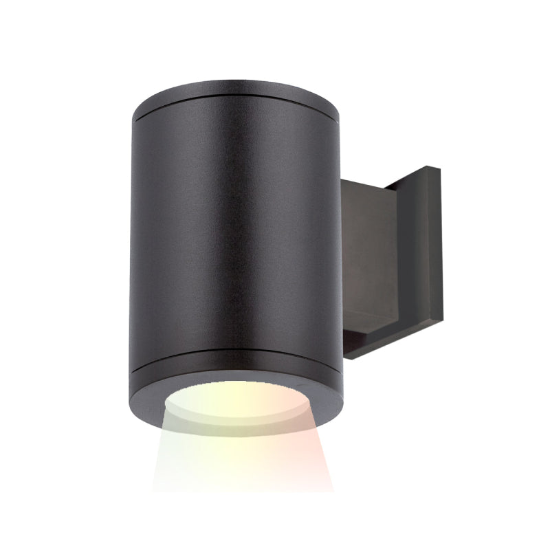 WAC DS-WS05 Tube Architectural 5" LED Color Changing Wall Mount, Single Sided - Black